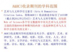 A&HCI期刊是什么