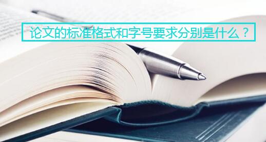 论文的标准格式和字号要求分别是什么