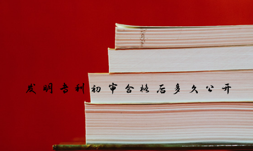 发明专利初审合格后多久公开