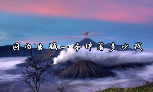 国内出版一本译著多少钱
