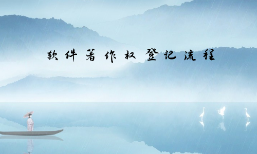 软件著作权登记流程