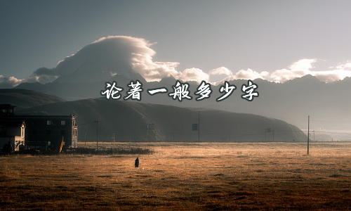 论著一般多少字