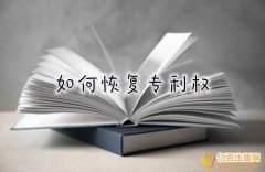 专利权终止后如何恢复专利权