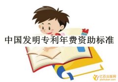 中国发明专利年费资助标准
